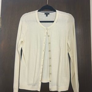 Talbots Cream Knit Sweater